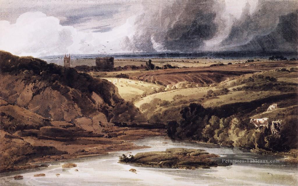 Lydf Thomas Girtin paysage aquarelle Peintures à l'huile
